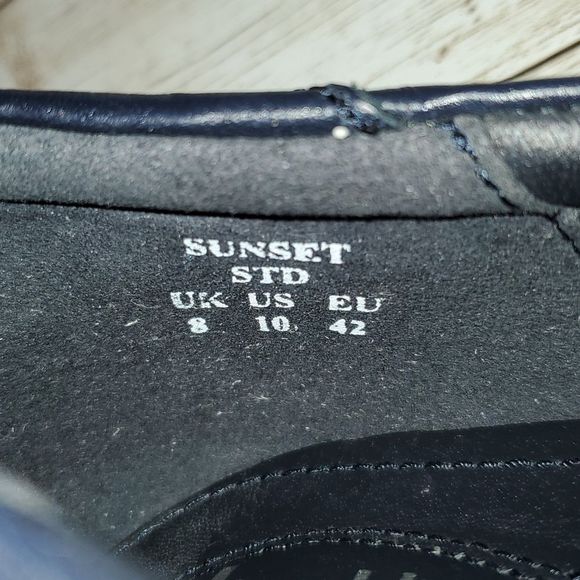 Hotter Sunset Mary Jane Shoes in Dark Navy Blue Leather US 10 Comfort Concept - Picture 9 of 11